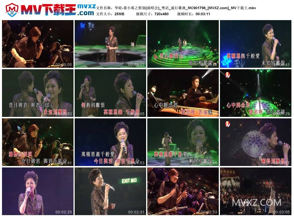 华娃-董小苑之惜别(演唱会)_粤语_流行歌曲_MC901798